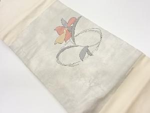 リサイクル　引箔花模様織出し名古屋帯